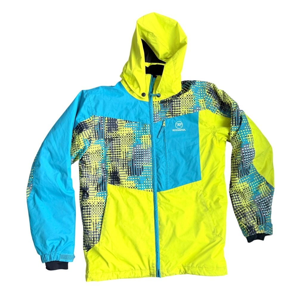 Rossignol Size‎ 16 Neon Ski Snowboard Jacket Hooded Waterproof Insulated